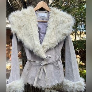 Lavender Leather Coat